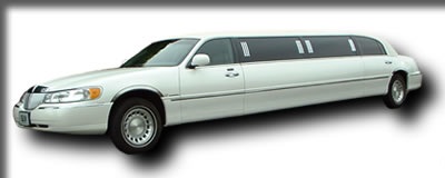 White Super Stretched Lincoln Limousine Limo