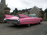 1959 Pink cadillac convertible