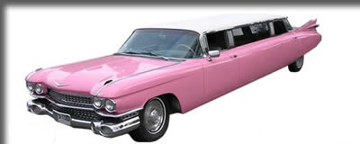 1959 Pink and White Cadillac Super Stretched Limousine